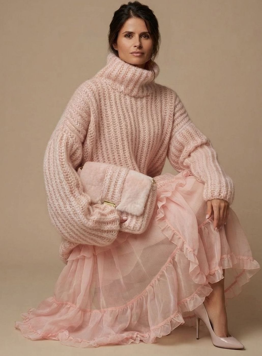 Charlotte | Damen Oversized Rollkragen Strickpullover — Flauschig Warm in 3 Farben | Westmere