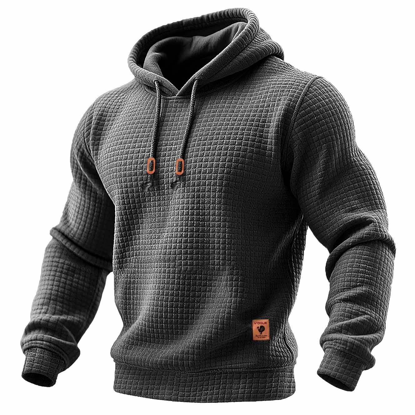 Kaelric™ | Quilted Waffle Knit Hoodie