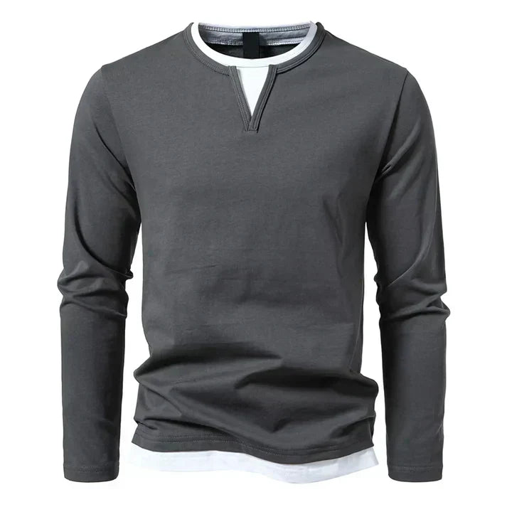 Alvin | Premium long-sleeved shirt made from combed cotton
