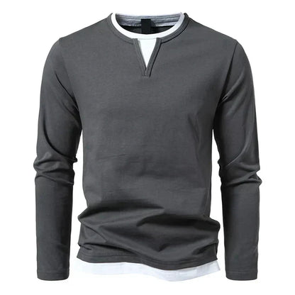 Alvin | Premium long-sleeved shirt made from combed cotton