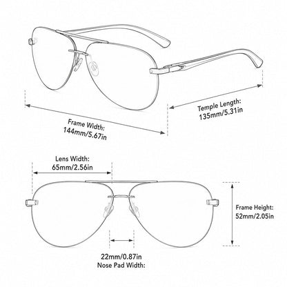 Aviator™ | Polarized Aviator Sunglasses (Buy 1 Get 1 FREE)