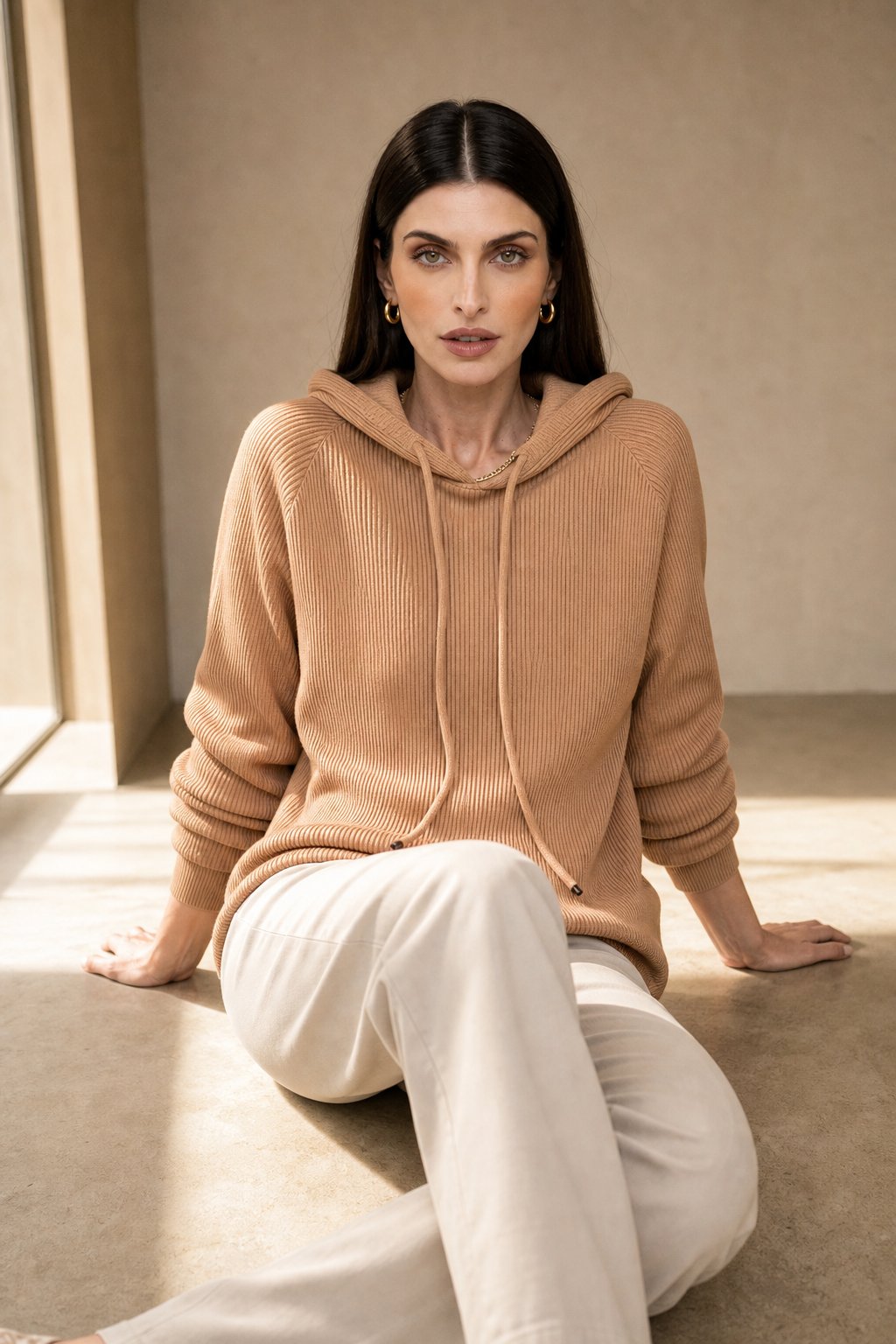 April Womens Cashmere Blend Hoodie