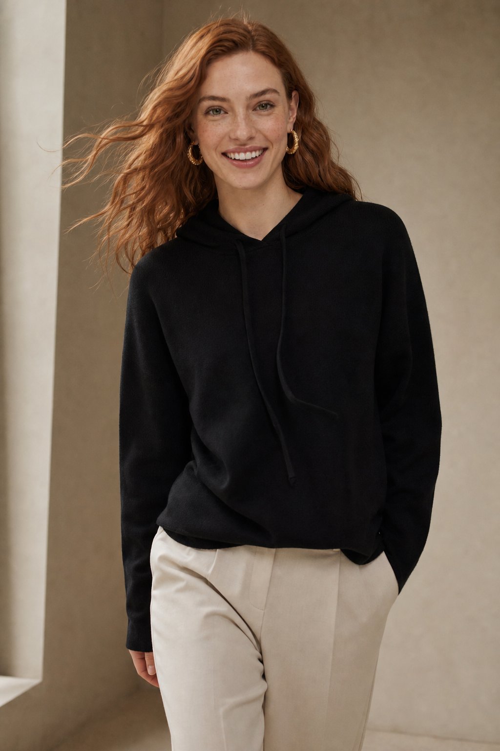 April Womens Cashmere Blend Hoodie