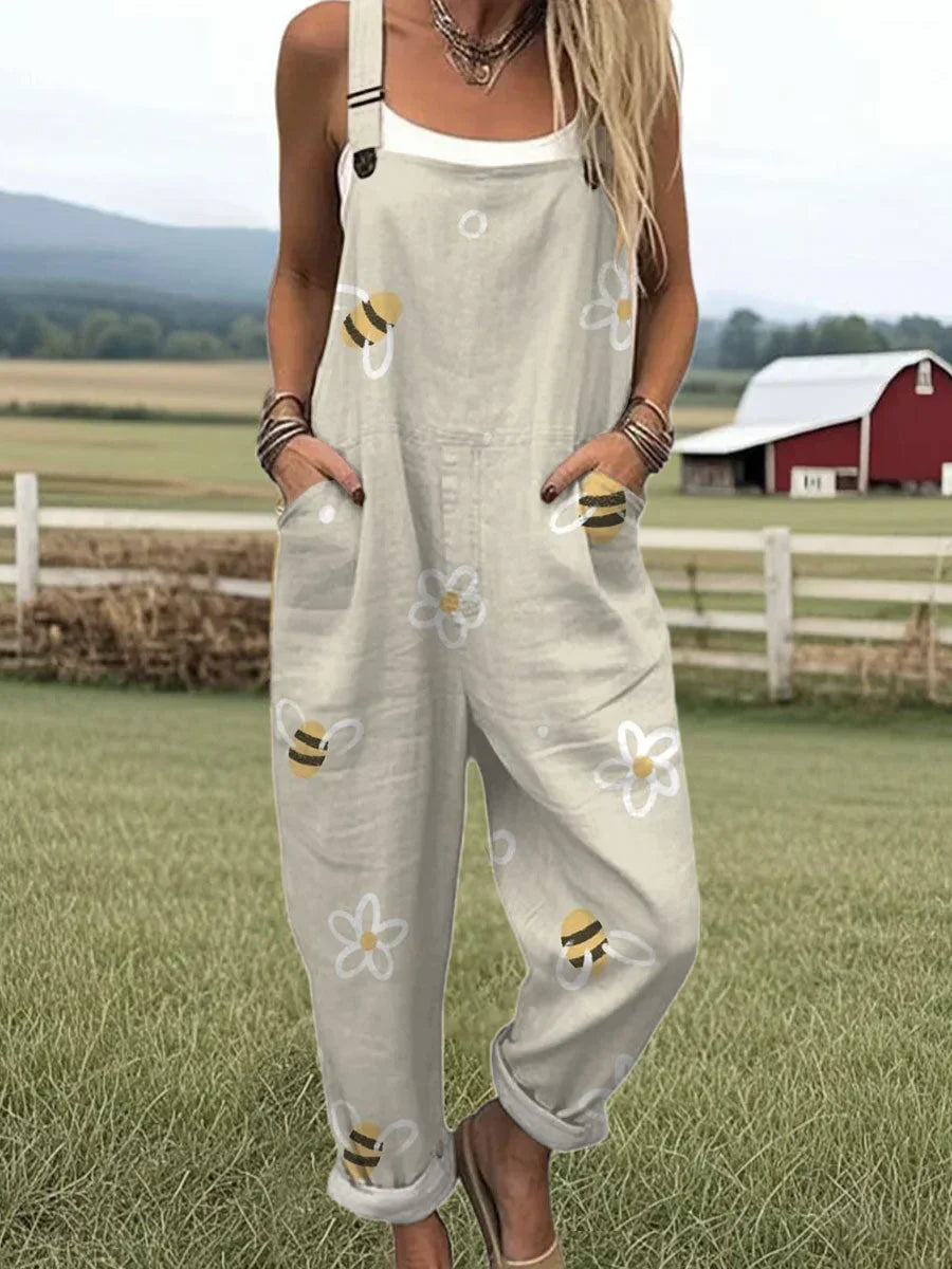 Bea™ | Bees Floral Jumpsuit