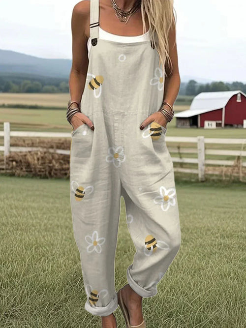 Bea™ | Bees Floral Jumpsuit