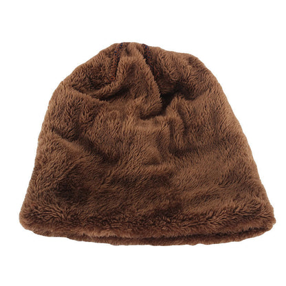 Chazz - Men's Winter Leather Beanie Hat, Knitted, Soft and Fleece-Lined