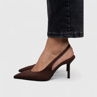 Brown suede