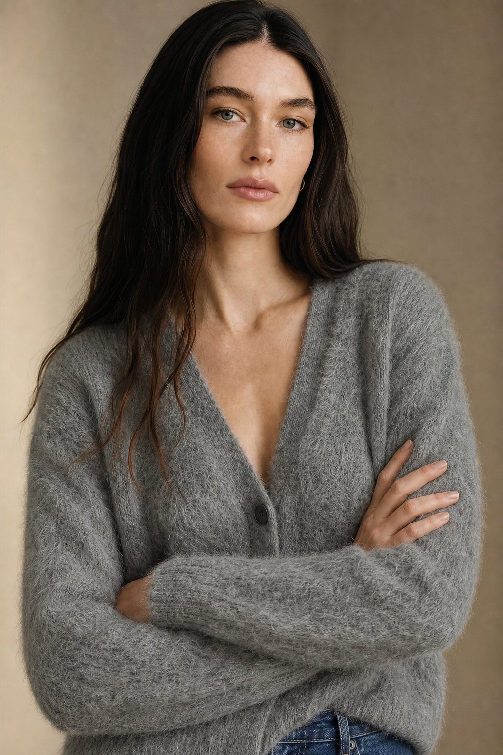 Vanessa Womens Oversized Cardigan Sweater with Soft Cashmere-Like Feel
