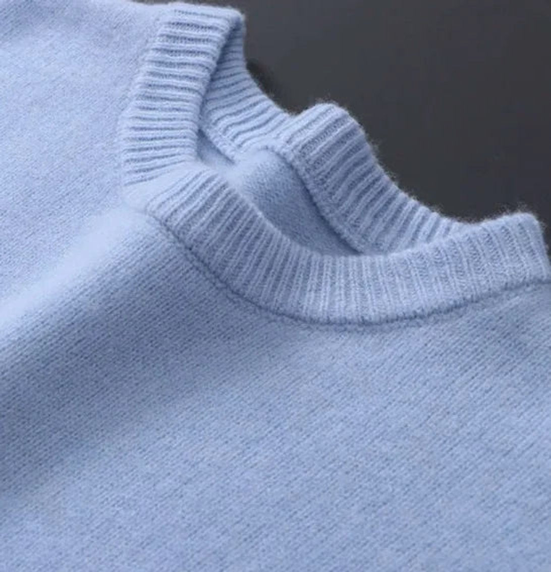 Matthias | Herren Weicher Mohair Rundhals Knit Sweater — Zeitloser Pullover in Größe M–4XL | Westmere