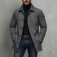 Neil | Mens Winter Coat, Windproof and Water-Resistant | Light Insulation, Tailored Fit | Gray, Blue and More S-2XL