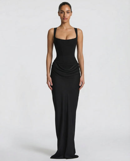 Hourglass™ – Sculpted Maxi Dress (Sleek Structure & Unmissable Shape)