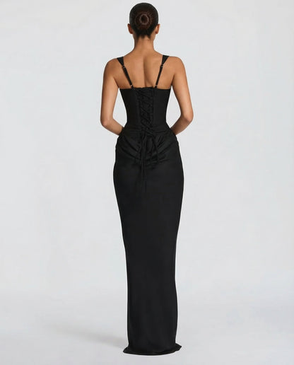 Hourglass™ – Sculpted Maxi Dress (Sleek Structure & Unmissable Shape)