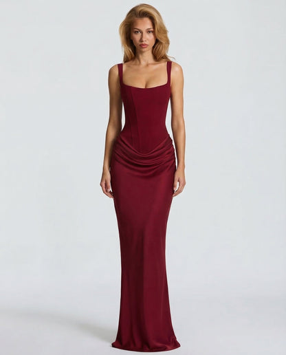 Hourglass™ – Sculpted Maxi Dress (Sleek Structure & Unmissable Shape)