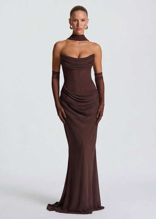 Muse™ – Maxi Dress (Elegant Draped Silhouette & Timeless Glamour)