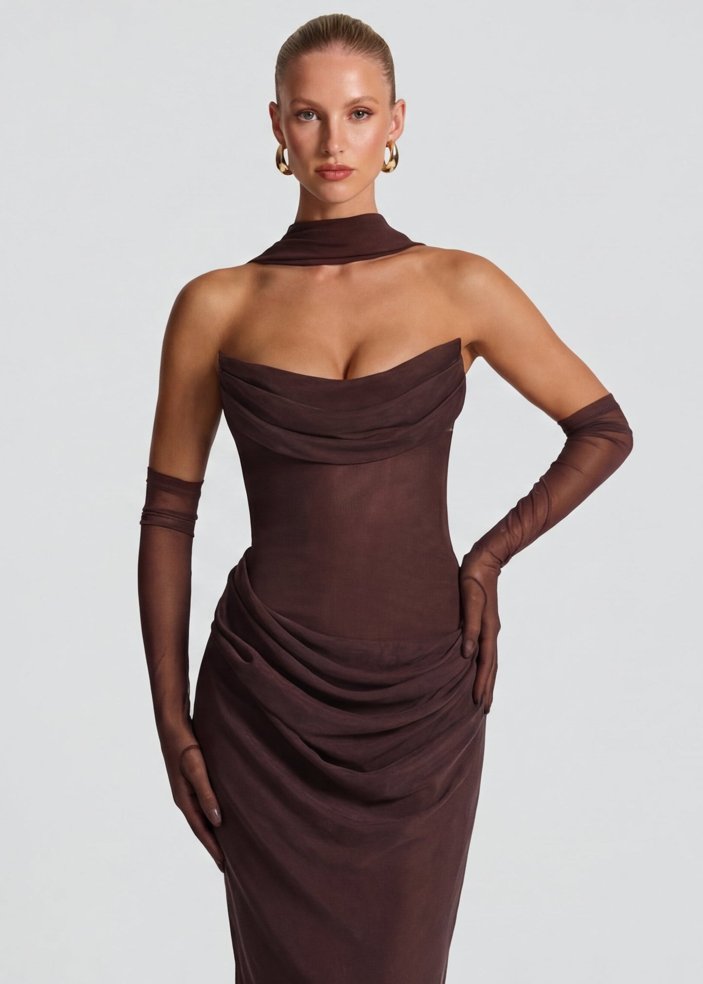 Muse™ – Maxi Dress (Elegant Draped Silhouette & Timeless Glamour)