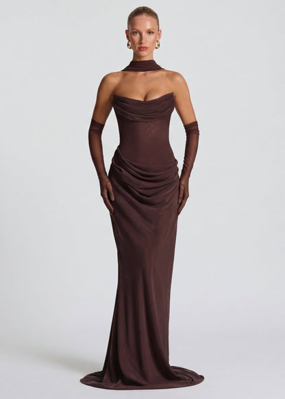 Muse™ – Maxi Dress (Elegant Draped Silhouette & Timeless Glamour)