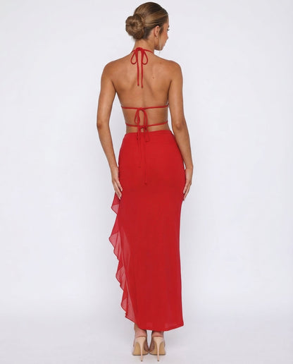 Cherry Crush™ – Maxi Dress (Soft Glam & Bold Main-Character Energy)