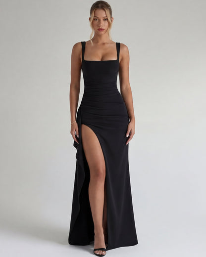 Main Character™ – Maxi Dress (Soft Power & Sculpted Elegance)