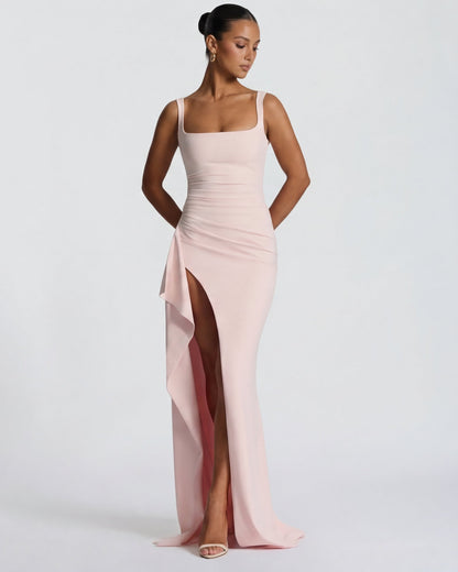 Main Character™ – Maxi Dress (Soft Power & Sculpted Elegance)