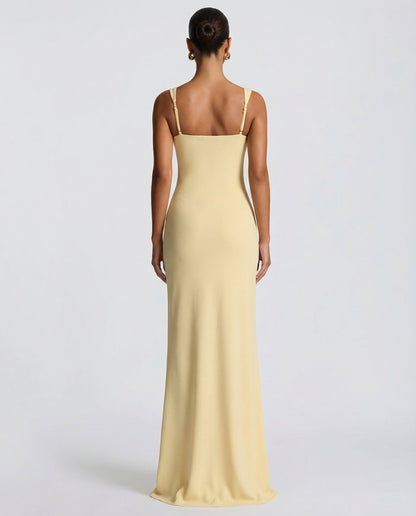 Main Character™ – Maxi Dress (Soft Power & Sculpted Elegance)