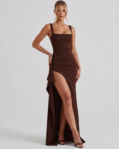 Main Character™ – Maxi Dress (Soft Power & Sculpted Elegance)
