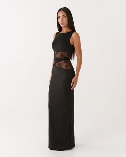 Lace Illusion™ – Maxi Dress (Quiet Luxury & Sculpted Elegance)