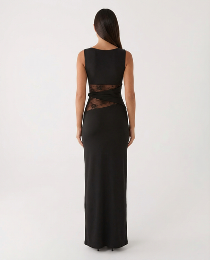 Lace Illusion™ – Maxi Dress (Quiet Luxury & Sculpted Elegance)
