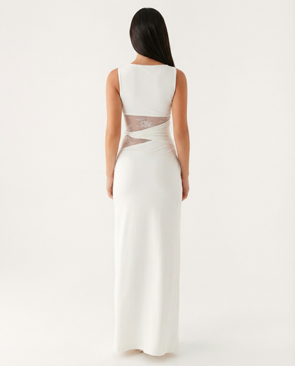 Lace Illusion™ – Maxi Dress (Quiet Luxury & Sculpted Elegance)