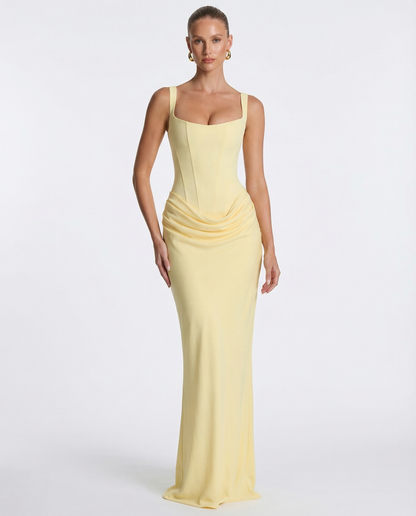 Hourglass™ – Sculpted Maxi Dress (Sleek Structure & Unmissable Shape)