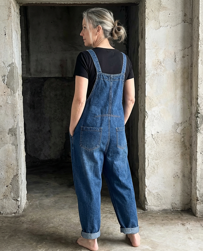 Indie™ | Baggy Bib Denim Overalls