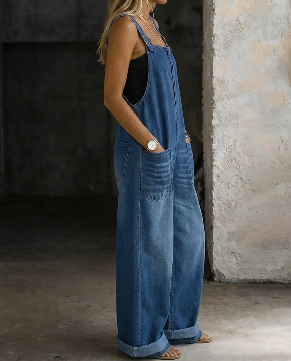 Winona™ | Pocket Bib Denim Overalls