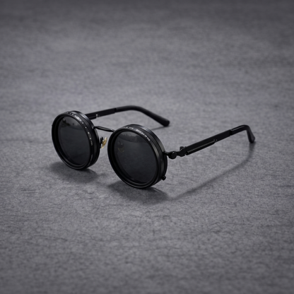 Crimson™ | Adjustable Black Sunglasses