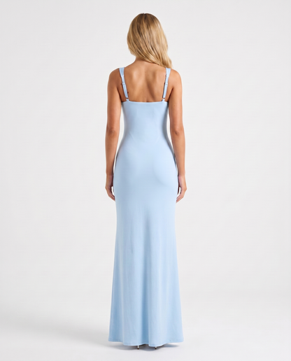 Main Character™ – Maxi Dress (Soft Power & Sculpted Elegance)