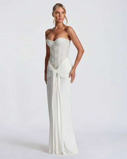 Midnight Aura Gown™ – Sculpted Corset & Statement Elegance