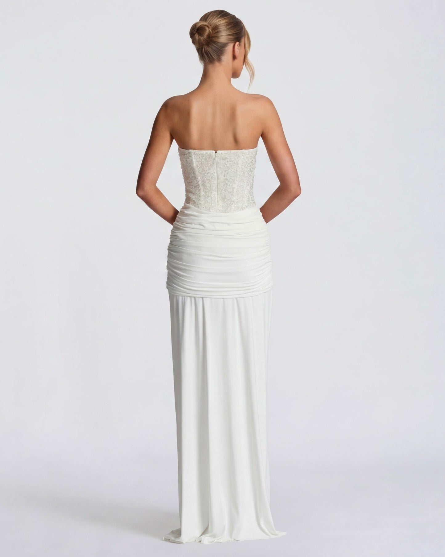Midnight Aura Gown™ – Sculpted Corset & Statement Elegance