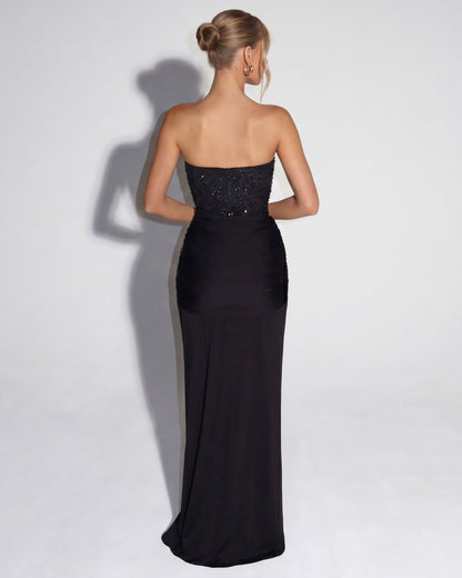 Midnight Aura Gown™ – Sculpted Corset & Statement Elegance