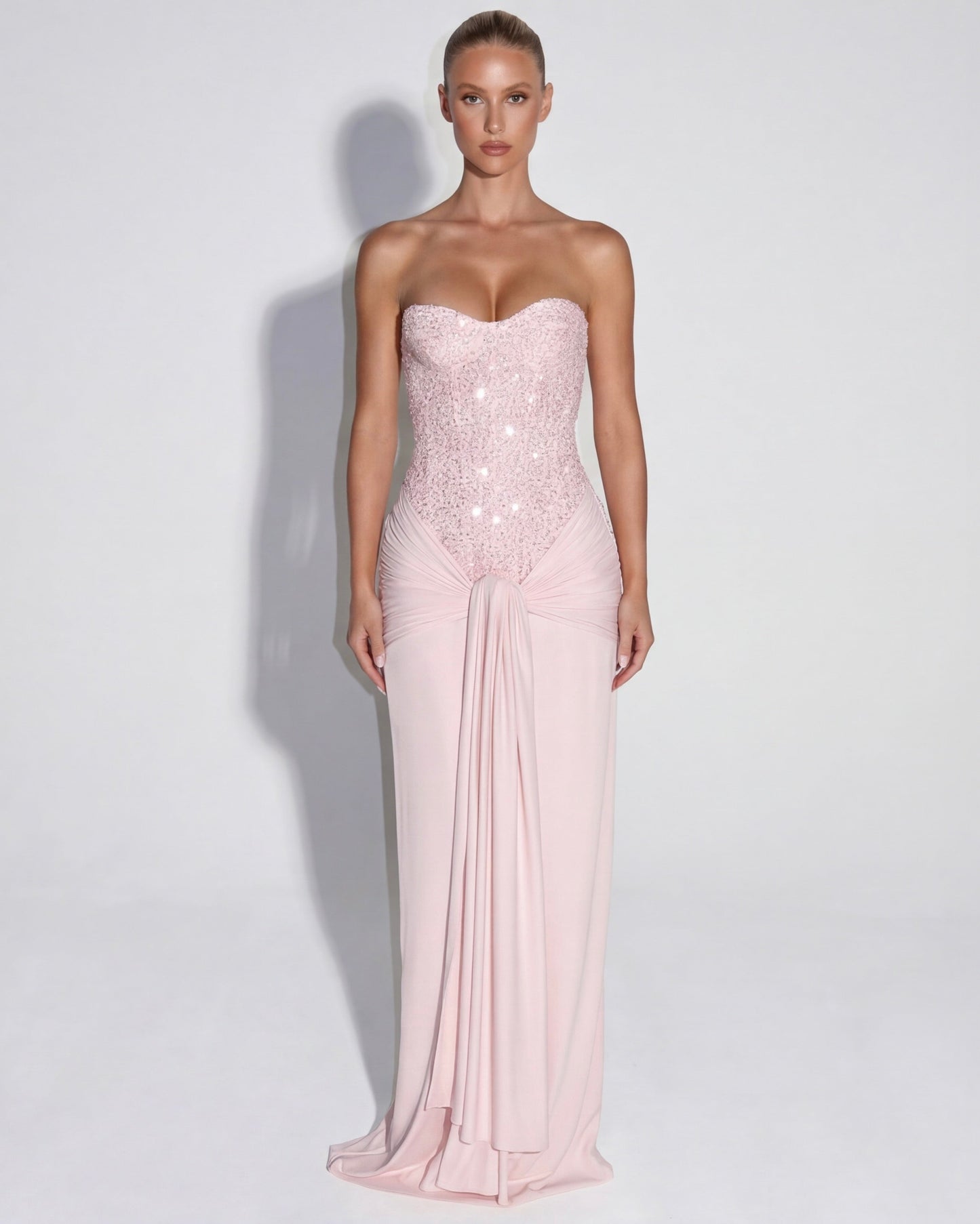 Midnight Aura Gown™ – Sculpted Corset & Statement Elegance