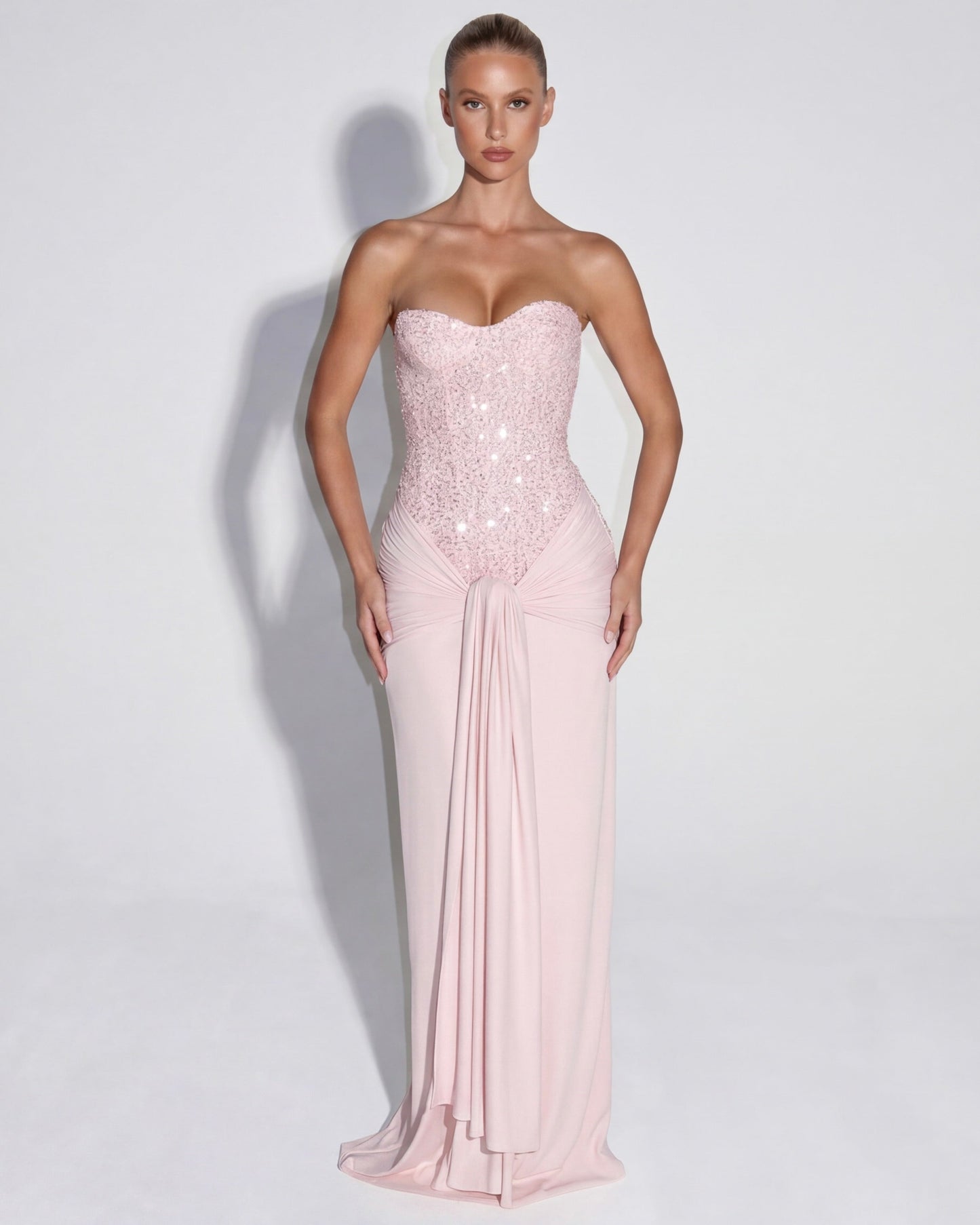 Midnight Aura Gown™ – Sculpted Corset & Statement Elegance