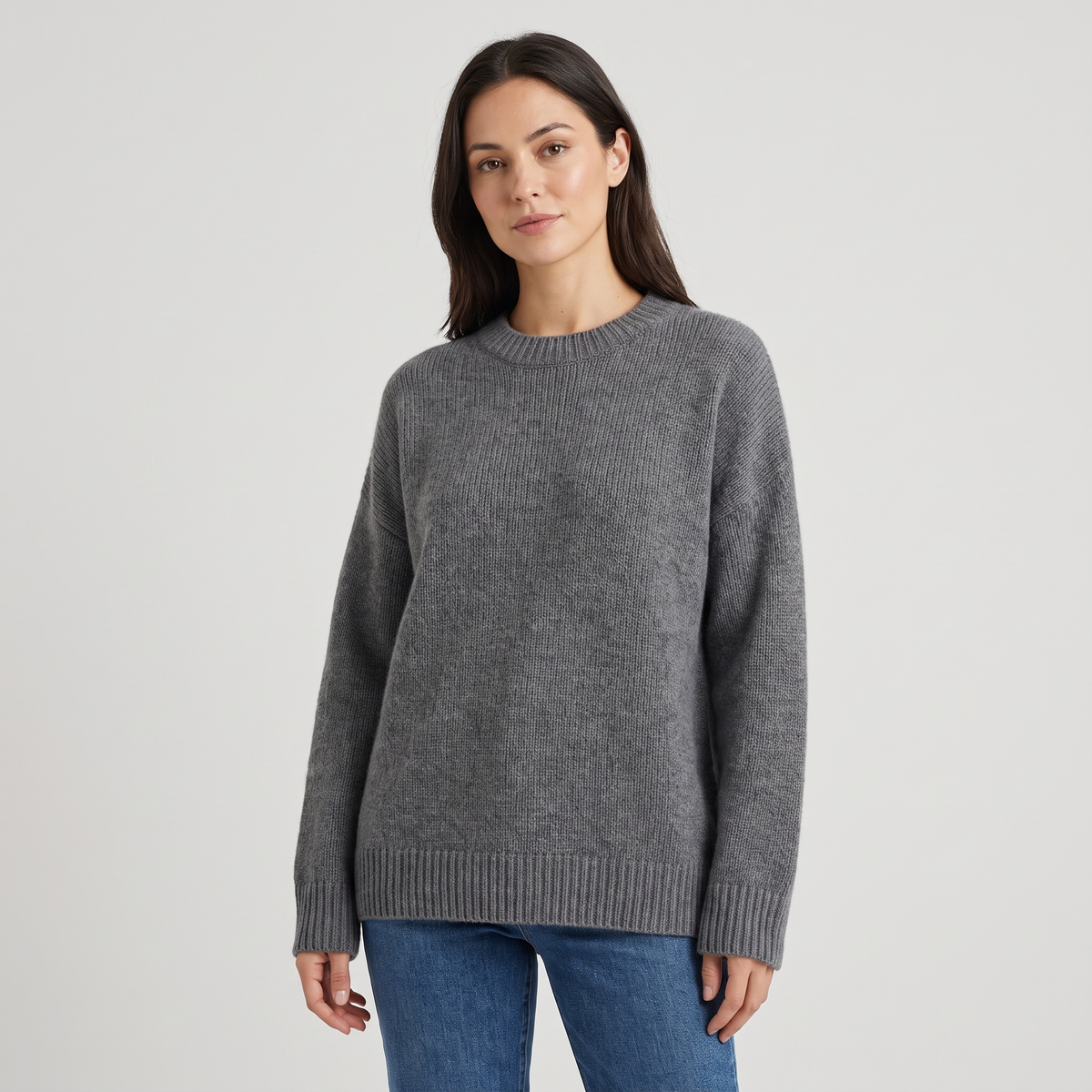 Deanna Womens Pure Cashmere Oversized Sweater