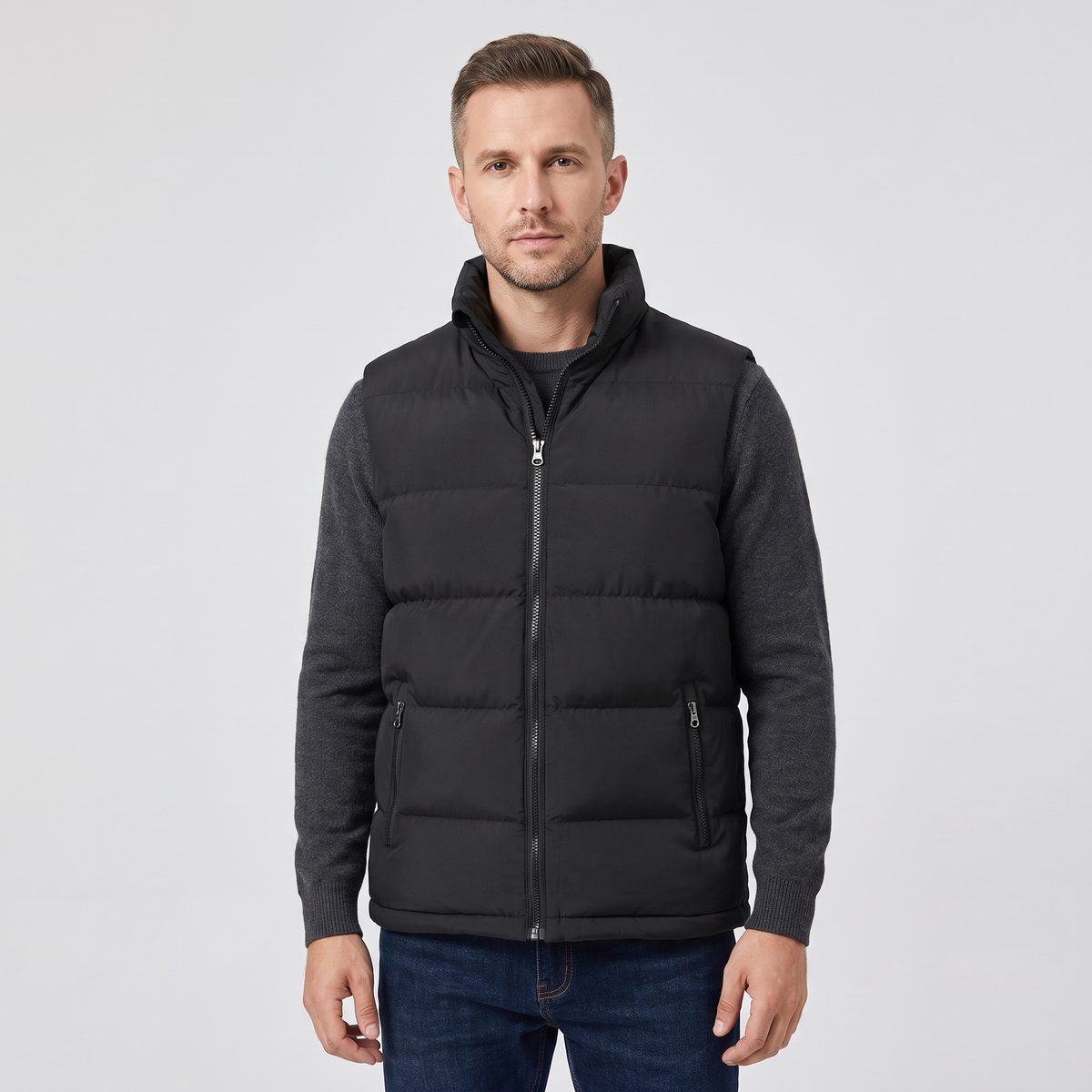 Eric Mens Puffer Vest for Layering
