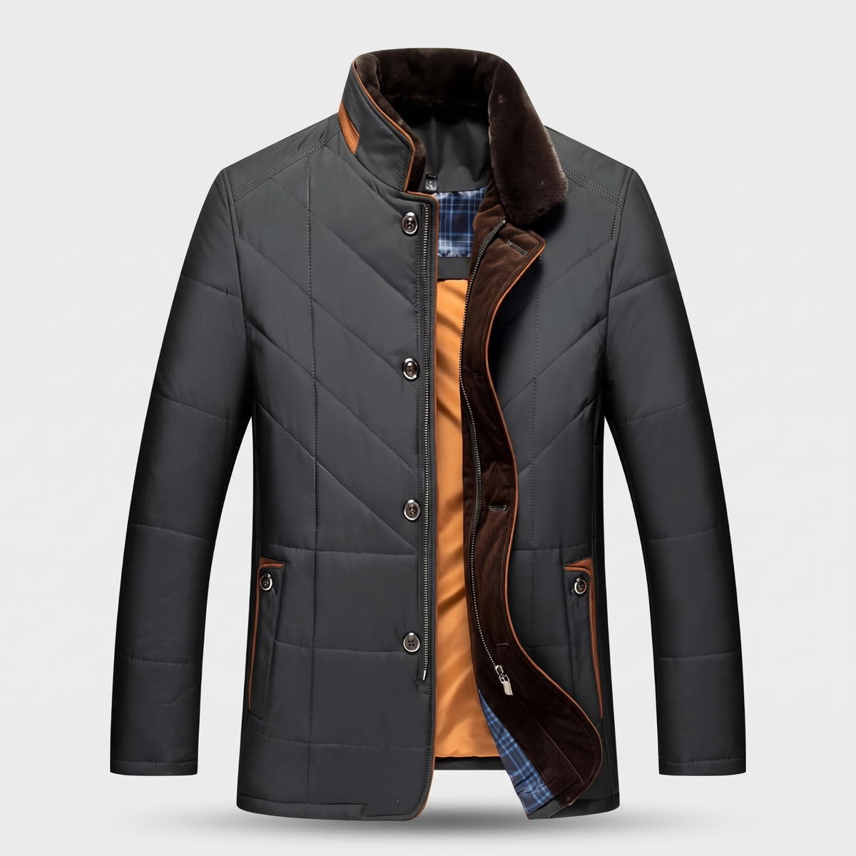 Harley | Mens Premium Warm Coat — Classic Winter Coat in 3 Colors L–3XL | Westmere