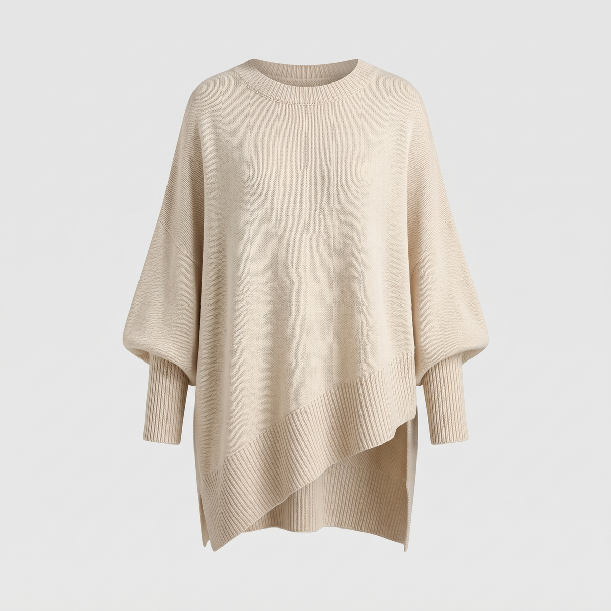 Women's Luxe Oversized Knit Sweater, Draped Silhouette | Elongating Cut, Everyday Layer | 7 Colorways | XS–2XL