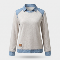 Women's Trendy Long-Sleeve Sweater, Fitted Silhouette | Sleek Modern Cut, Everyday Layer | 6 Colorways | S–3XL