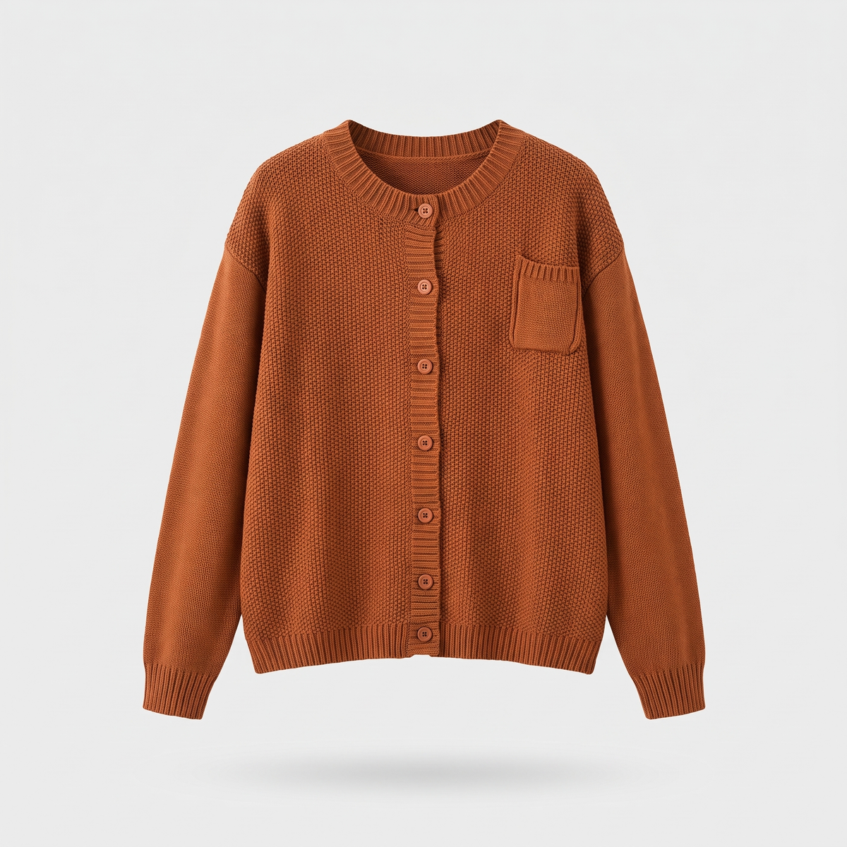 Talmira | Women's Relaxed Fit Knit Cardigan Sweater — Button-Front Layer with Chest Pocket in 8 Colors | Westmere