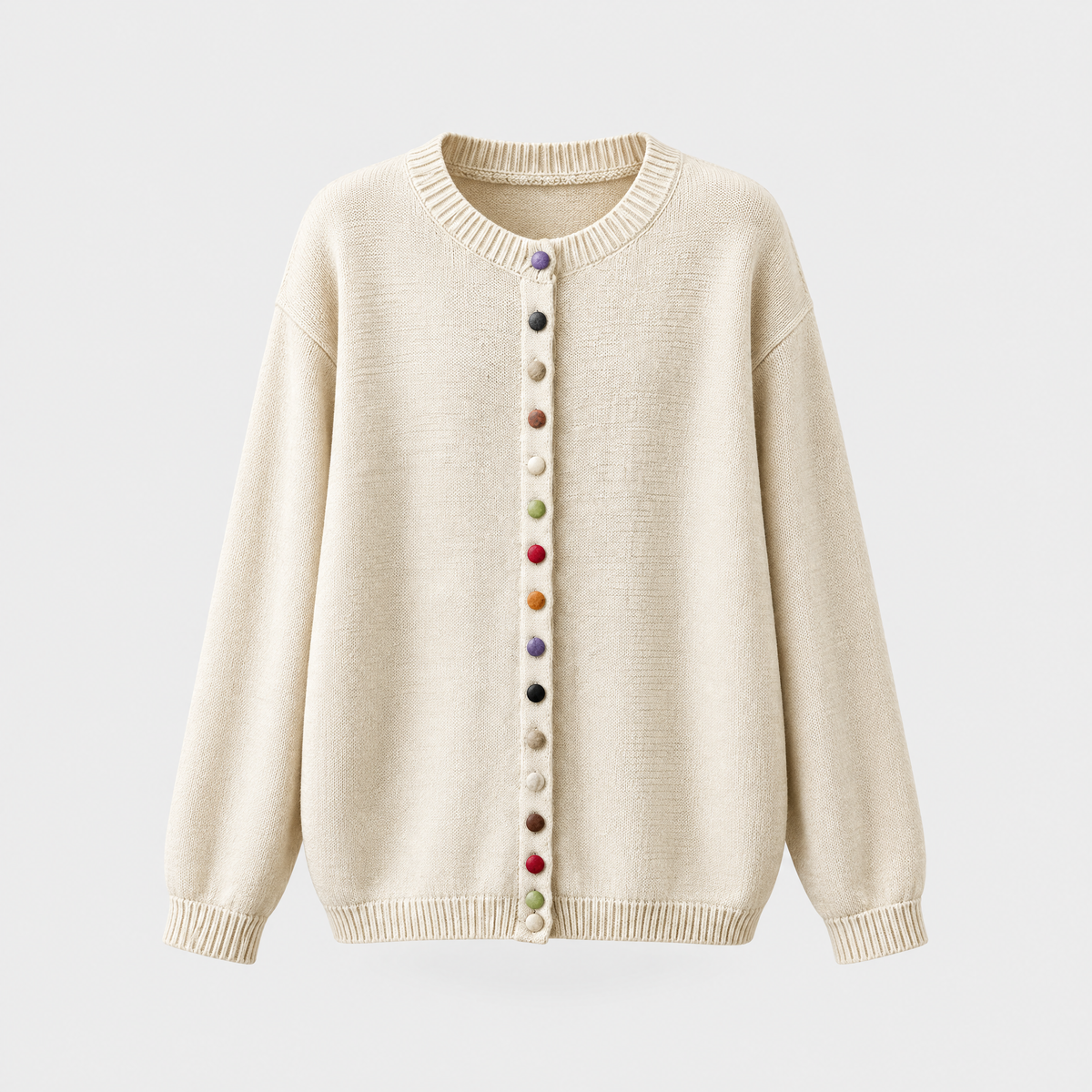 Solène | Women's Relaxed Fit Button-Up Cardigan — Everyday Knit Layer in 6 Colors S–3XL | Westmere