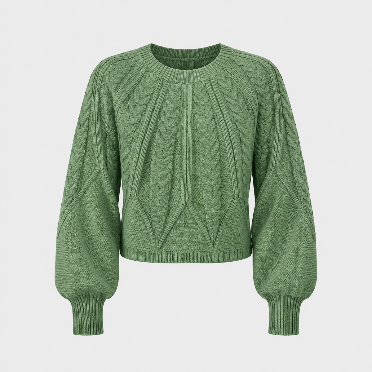 Calvina | Women's Cable Knit Crew Neck Sweater — Textured Everyday Pullover in 10 Colors | Westmere