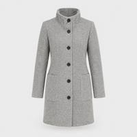Women's Timeless Tailored Coat, Structured Silhouette | Warm & Versatile Everyday Layer | 11 Colorways | S–6XL