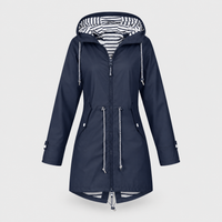 Women's Waterproof Jacket, Lightweight Build | Adjustable Hood & Waist, Water-Repellent Fabric | 6 Colorways | S–5XL