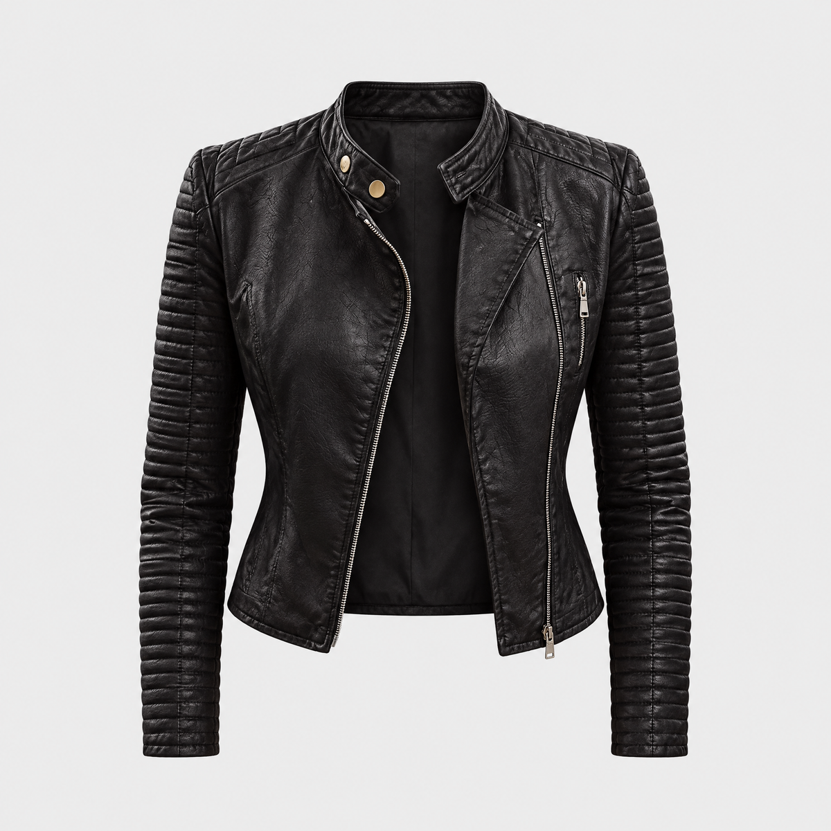 Women's Elegant Jacket, Figure-Flattering Fit | Timeless Cut, Refined Everyday Layer | Single Black Colorway | S–2XL