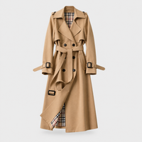 Women's Classic Trench Coat, Tailored Fit | Refined Details, Transitional-Weather Layer | 5 Colorways | XS–3XL